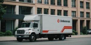 Rental truck ready for a short-term move