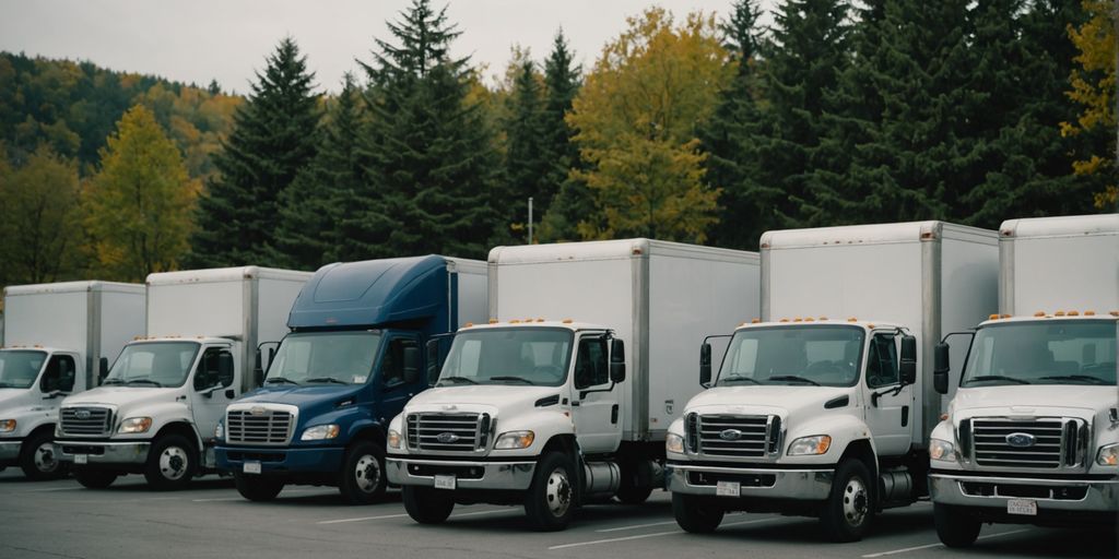 Different moving trucks available for rent