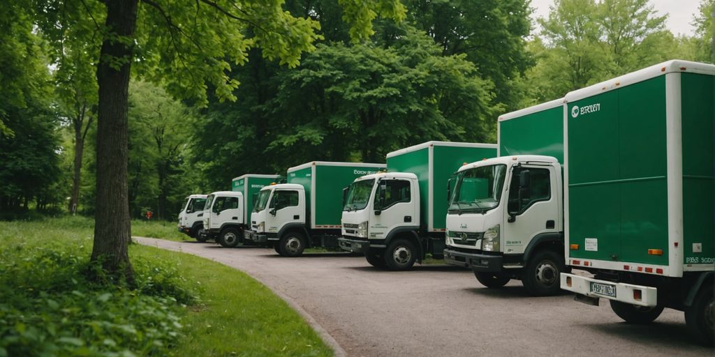 Green moving trucks for eco-friendly relocations