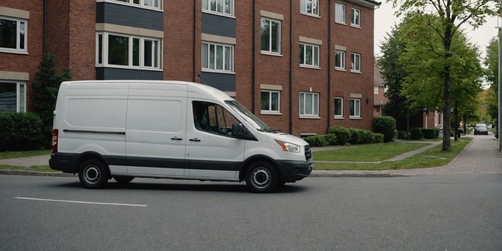 Small moving van for convenient small-scale relocations